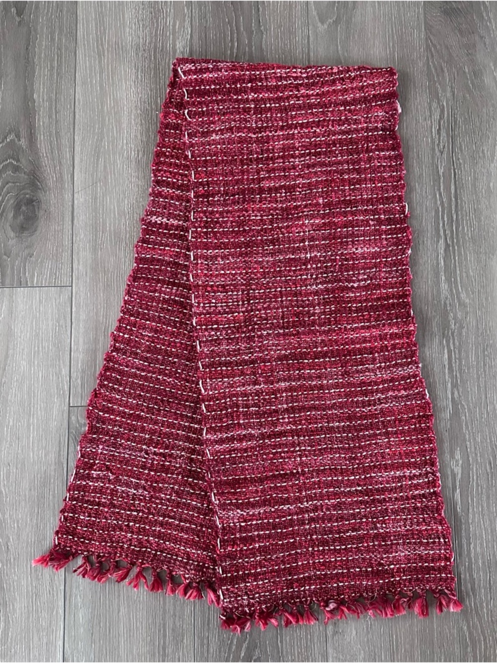 Woven Table Runner with Tassels